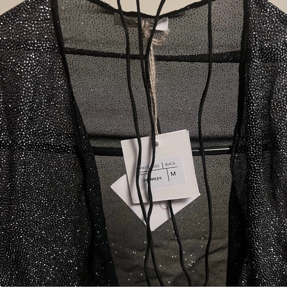 ‼️WOW‼️Oseree Silver Metallic Wrap Shrug‼️ - Picture 3 of 9